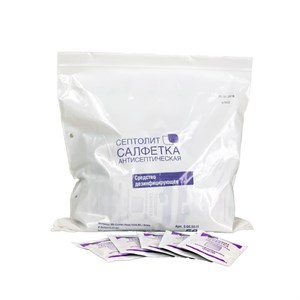 Дезинфицирующие салфетки "Септолит Салфетка антисептическая" - фото 6488